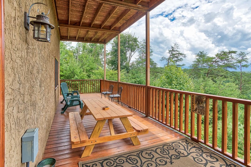 Deck picnic table
