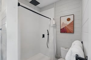 walk in rainfall shower