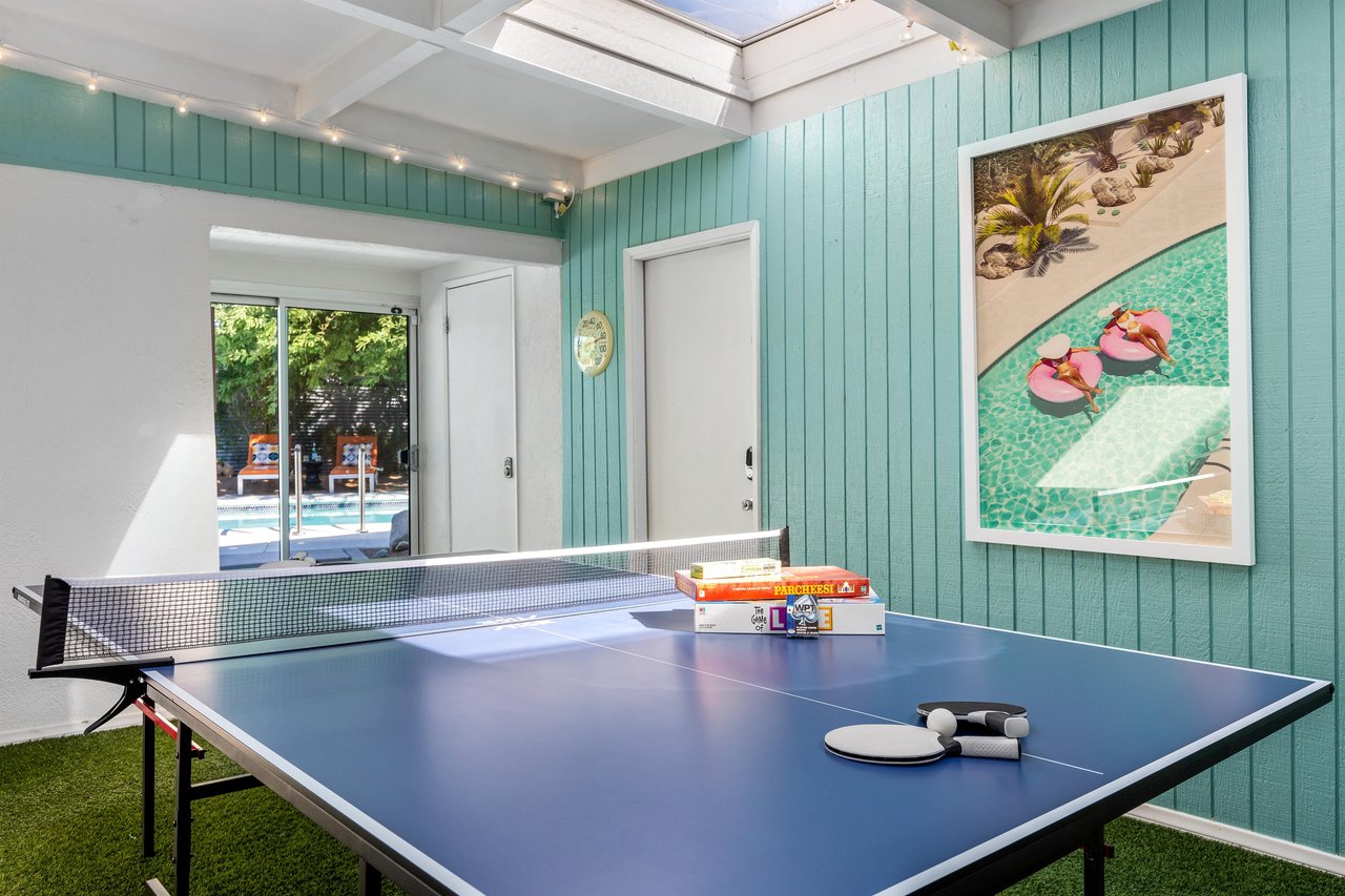 Have fun at the ping pong table