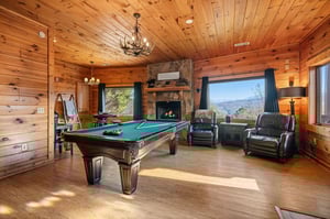 Pool Table by mountain view at Mountain Mama