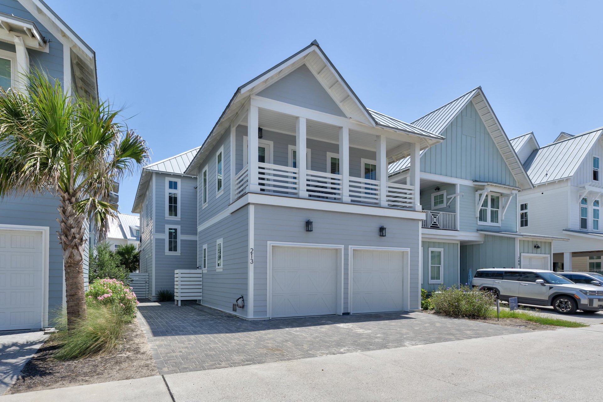 Rear Parking and Two Car Garage