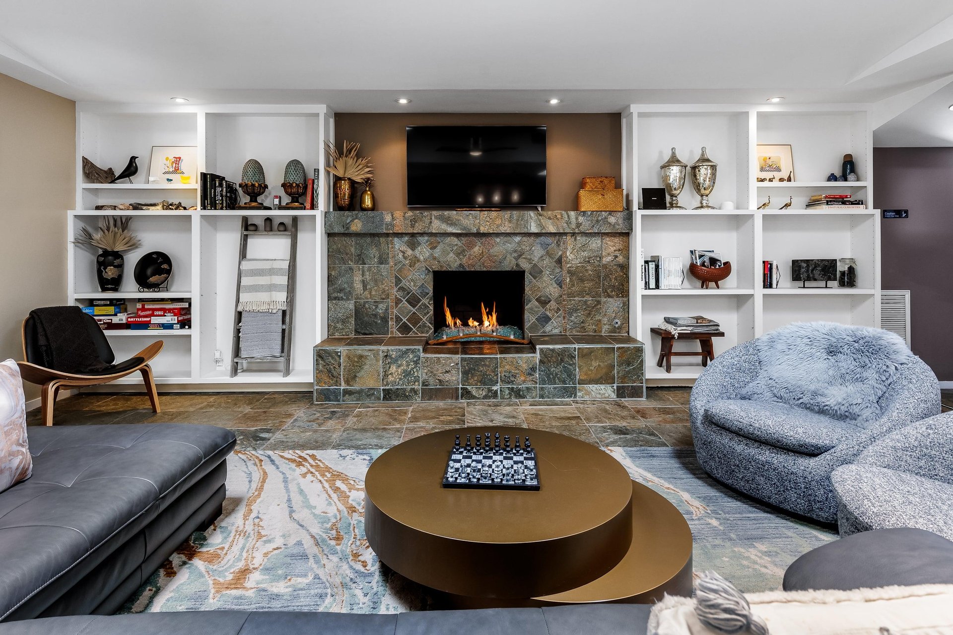 Indoor fireplace