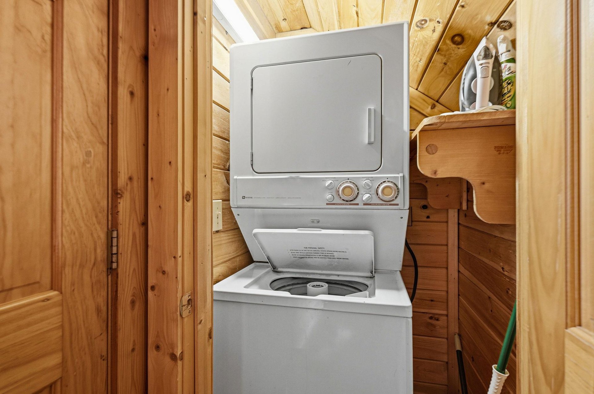 Your own private laundry closet keeps your vacation wardrobe fresh throughout your stay.