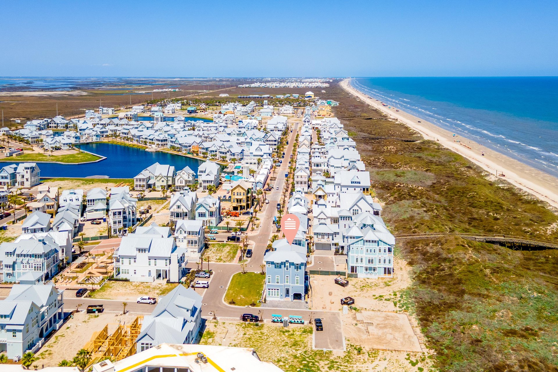 Holiday House, Aerial View