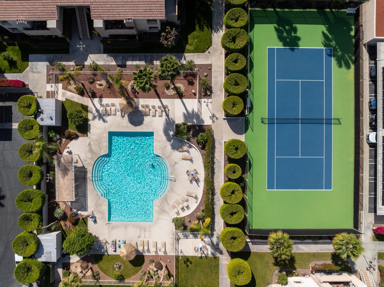 Guests will have access to shared pools, spas, and tennis courts.