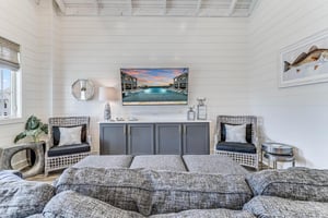 65 Smart TV and Luvsac Lounge