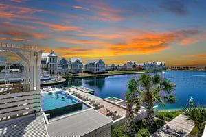 Primary King Balcony Evening View, 3rd Floor
