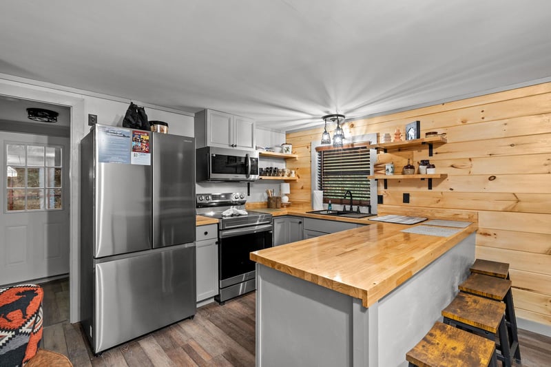 Kitchen with Bar Seating