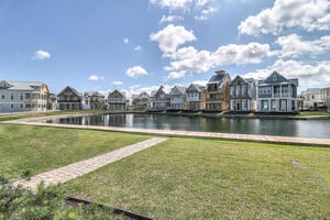 Backyard With Community Lake Boardwalk Access