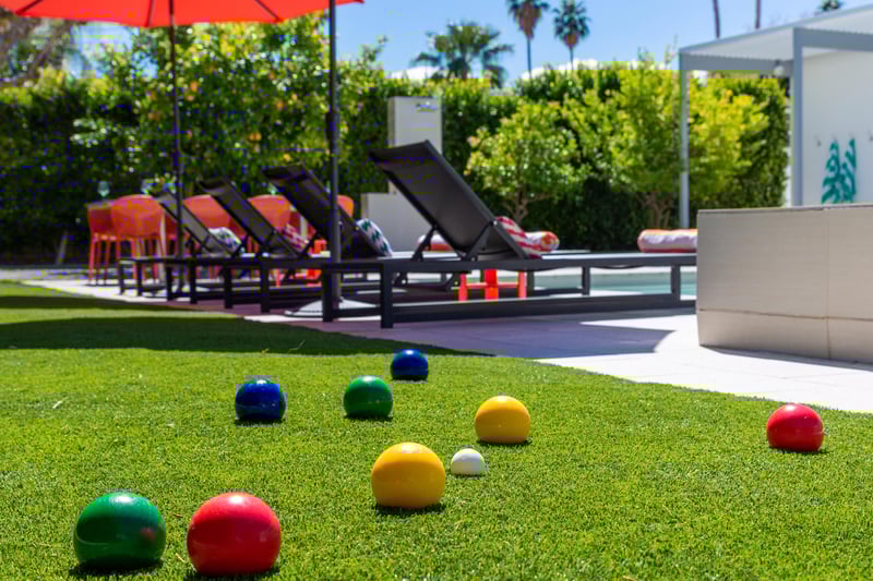 Enjoy a game of bocce ball