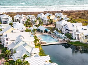 Keiras Pool with CBar Cafe, Aerial View