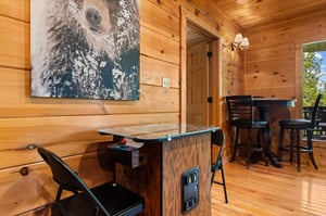 Gaming table with chairs