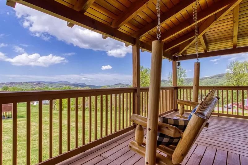 Perch on the porch swing and soak in the tranquil valley views framed by rolling mountains—perfect for morning coffee or watching the sun dip behind the hills.
