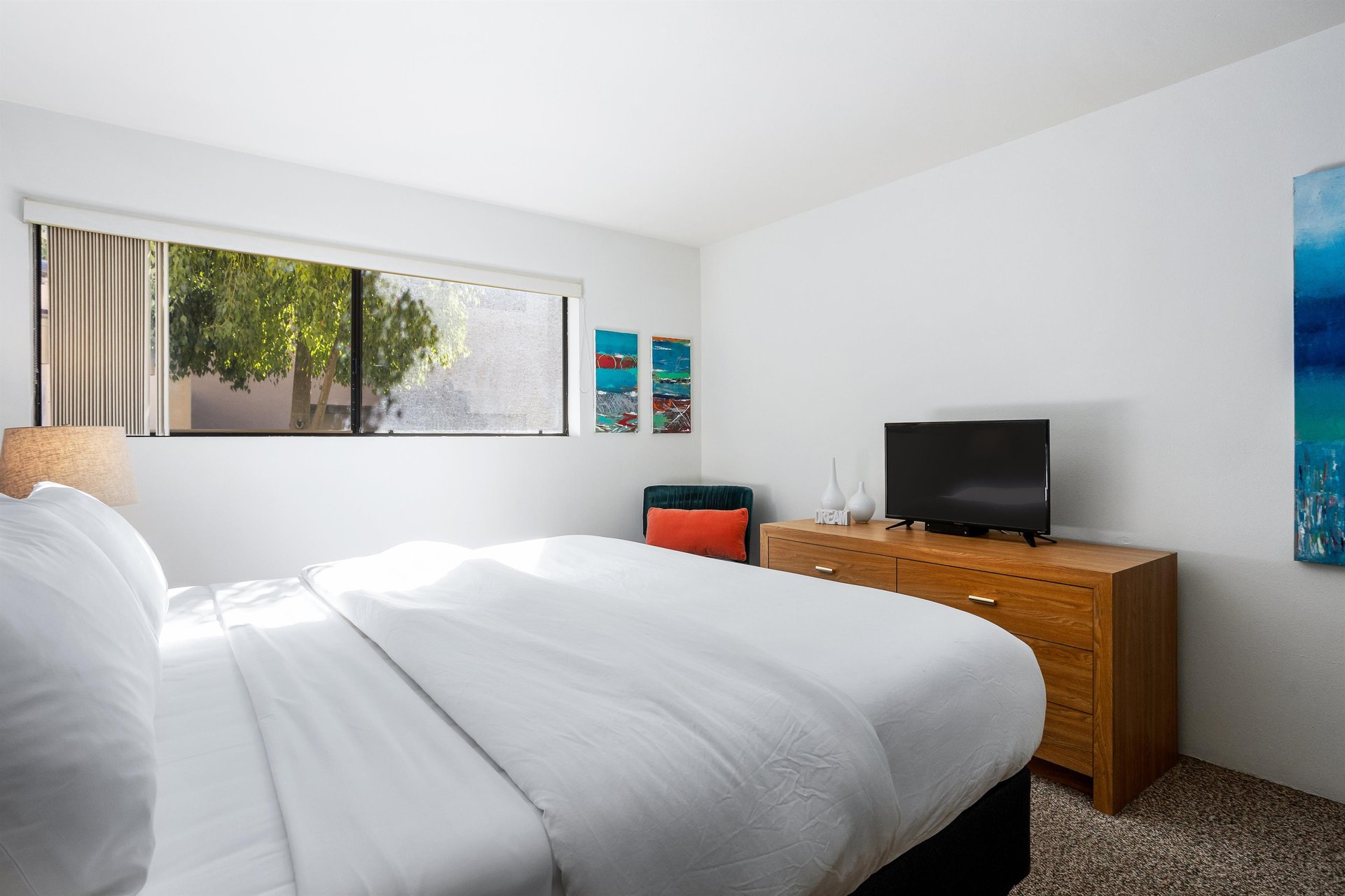 Flat screen televisions in every room