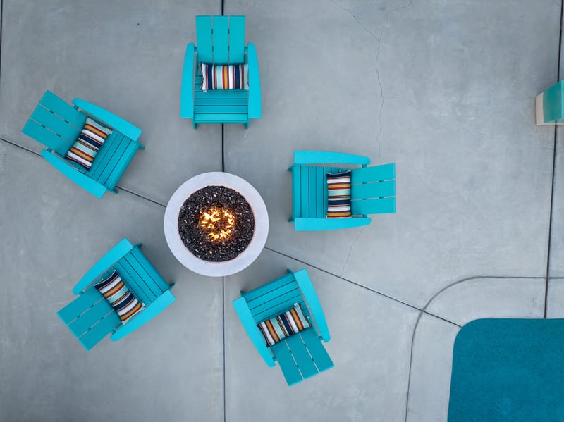 Lounge Chairs Around The Firepit