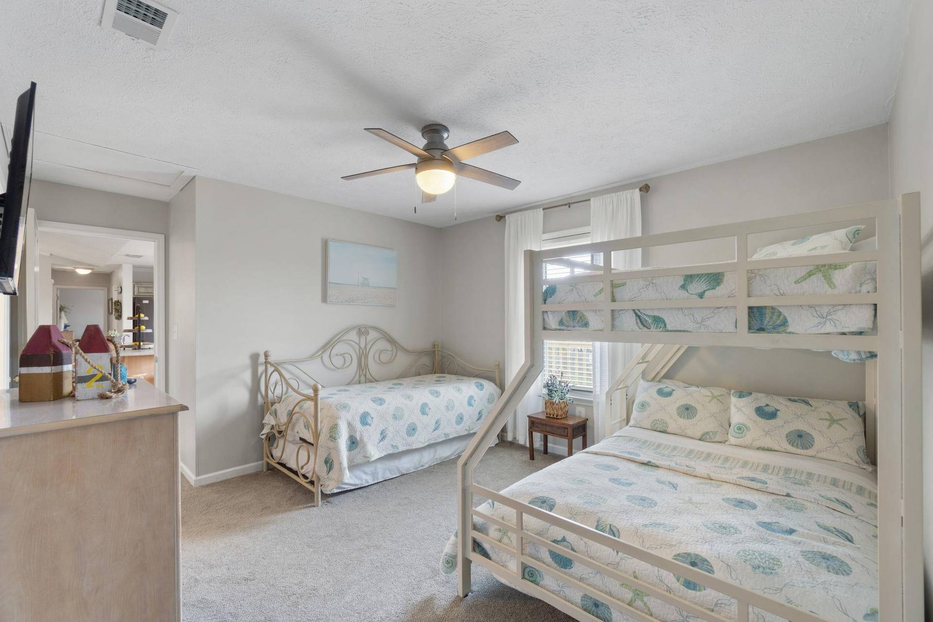 Guest Bedroom 2 Daybed Trundle  Twin Over Full Bunk
