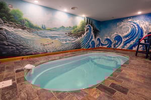 Indoor pool at Make A Splash, a 2 bedroom cabin rental located in gatlinburg
