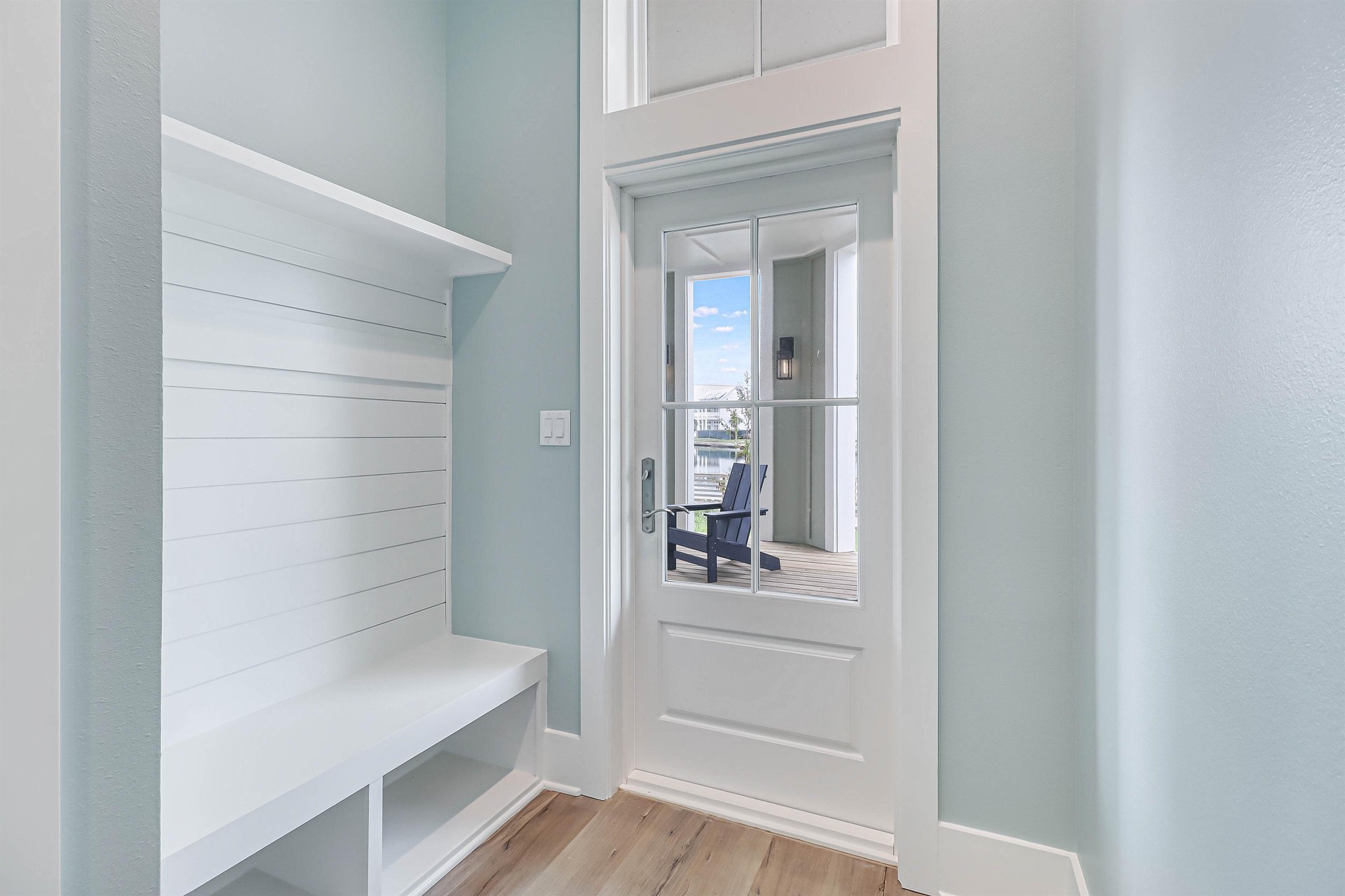 Back Porch Entry Storage Bench, 1st Floor