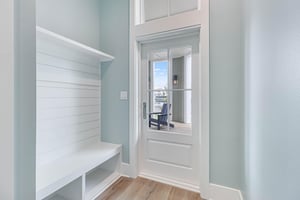 Back Porch Entry Storage Bench, 1st Floor