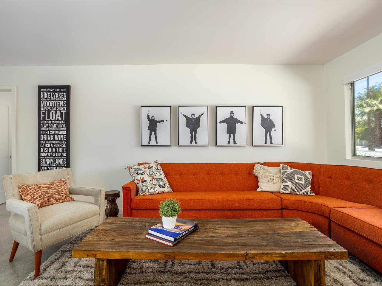 Living room at The Fab Four in El Mirador