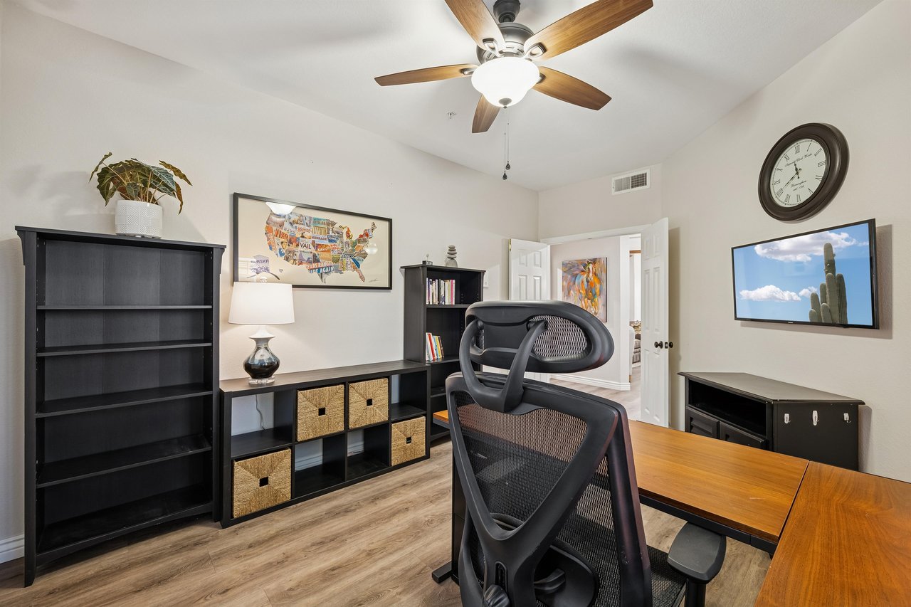 Take a break from work and watch your favorite TV shows with our smart TV in the office.