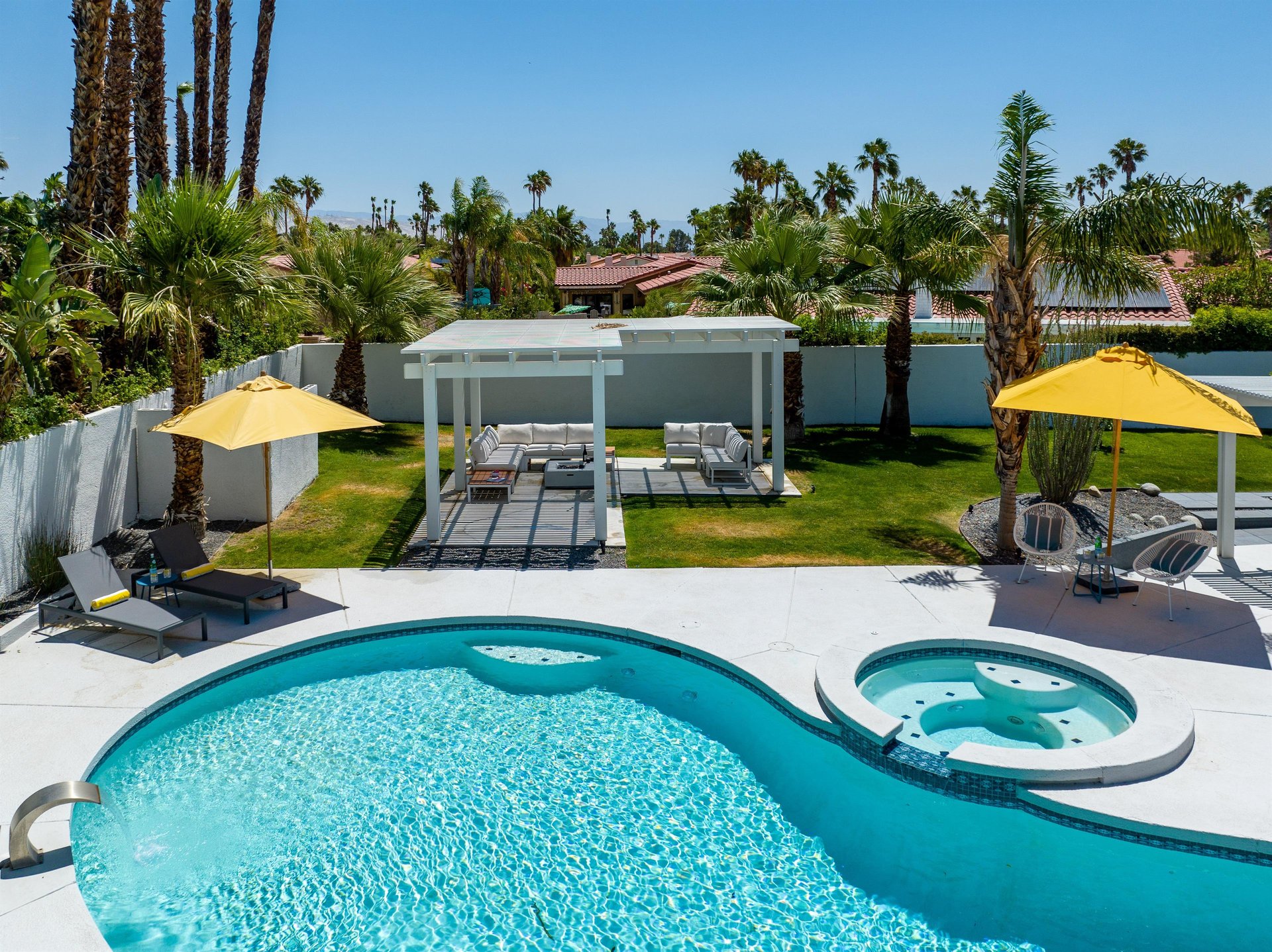 Aerial pool views