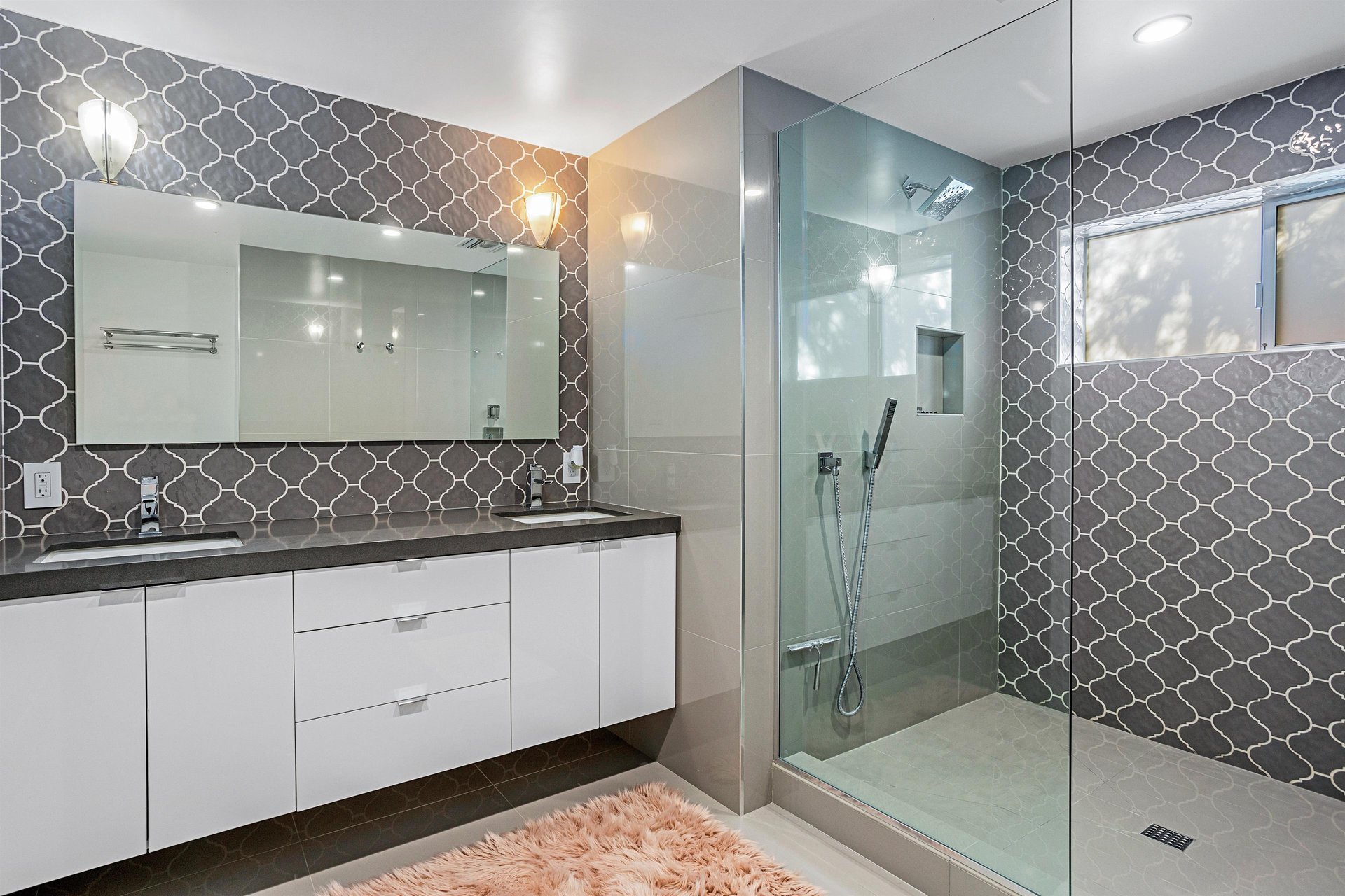 Elegant guest bathroom