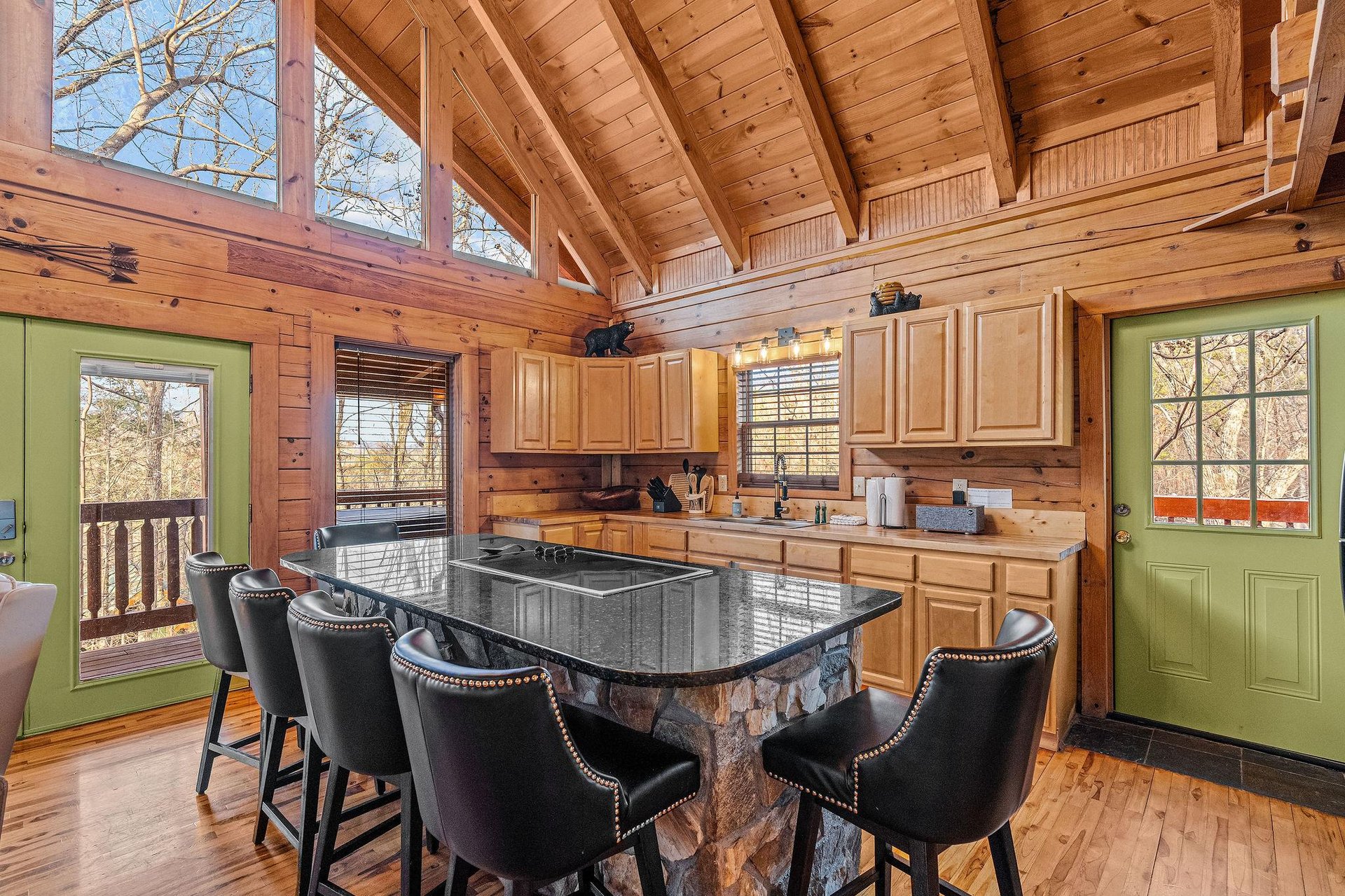 Open kitchen with island