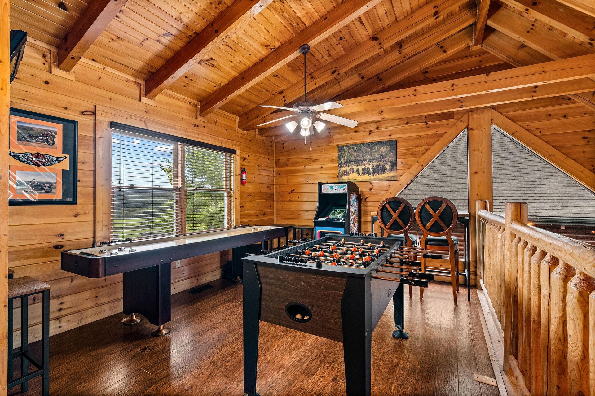 Foosball  shuffle board w arcade gaming