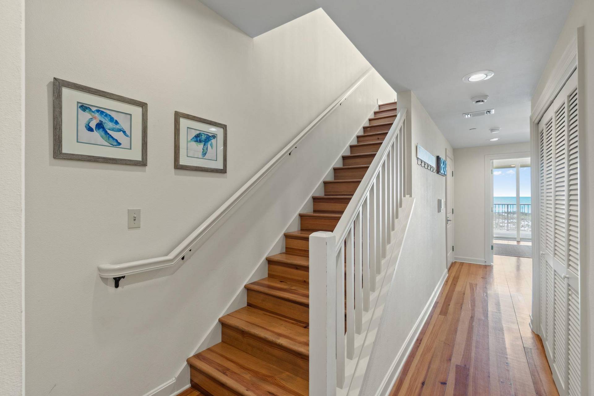 2nd Floor Hall Stairs Leading To 3rd Floor Living Area