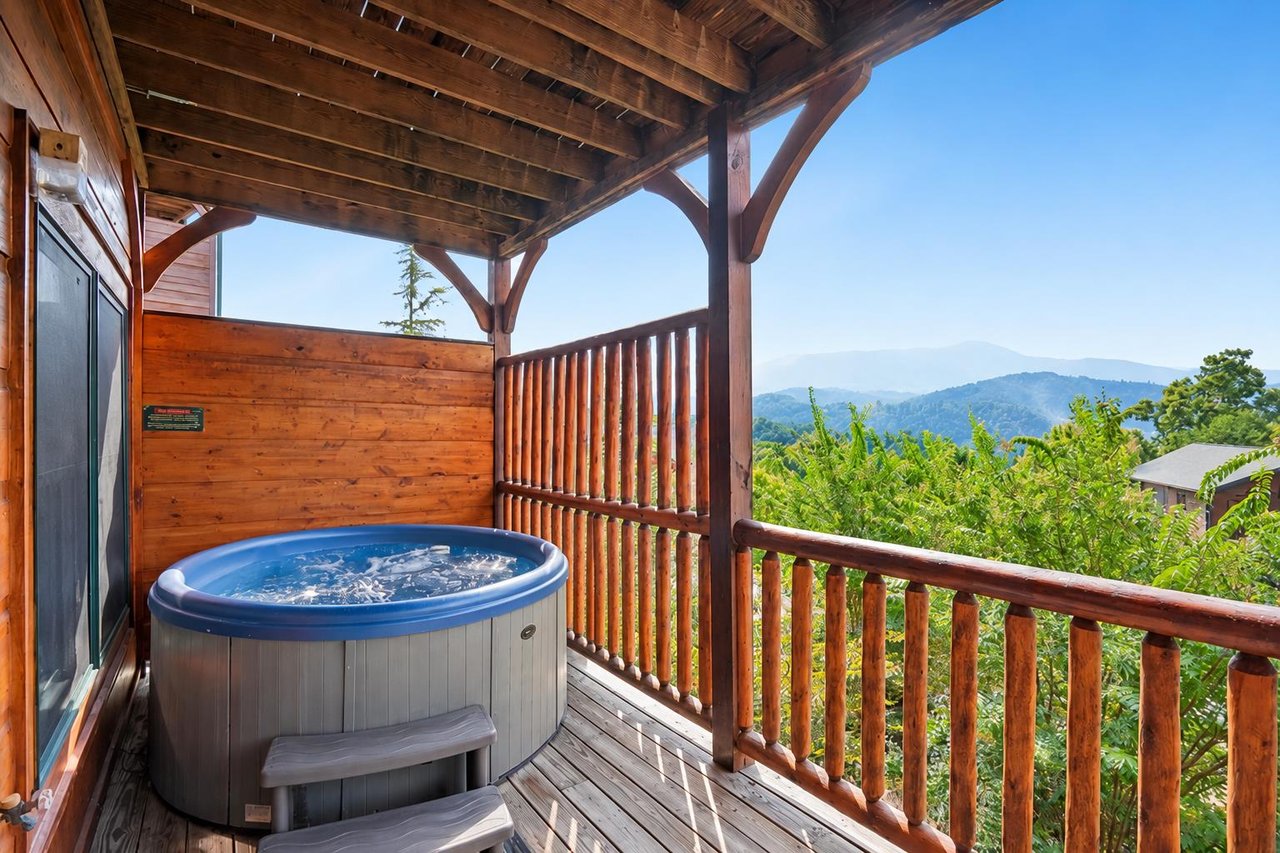 View at the hot tub