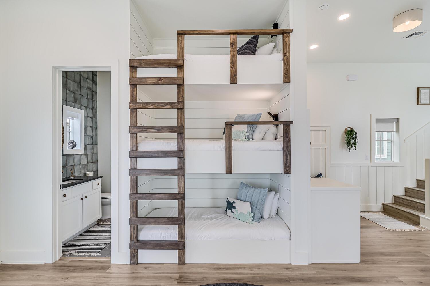 Secondary Living Area with Triple Twin Bunk and Queen PullOut C