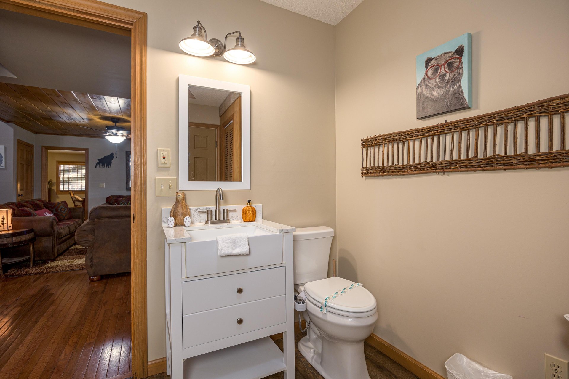 Downstairs half bath