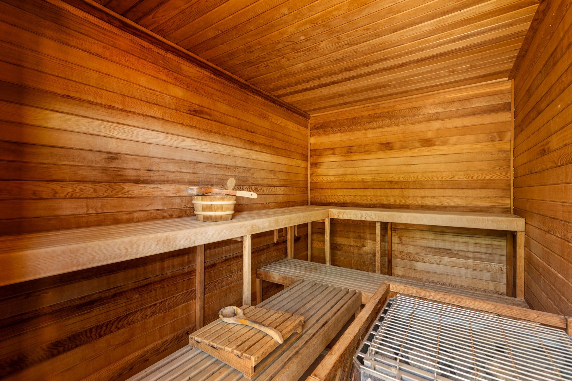 Located near detached casita, across the pool bridge.