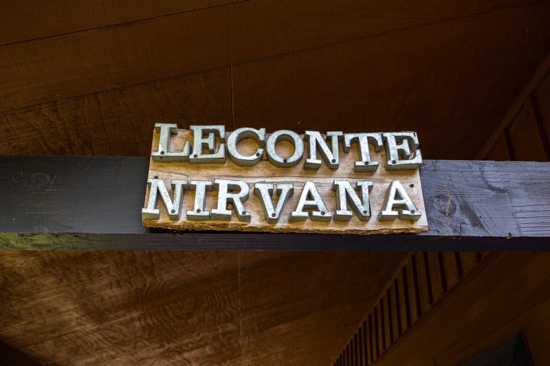 entrance sign at Leconte Nirvana