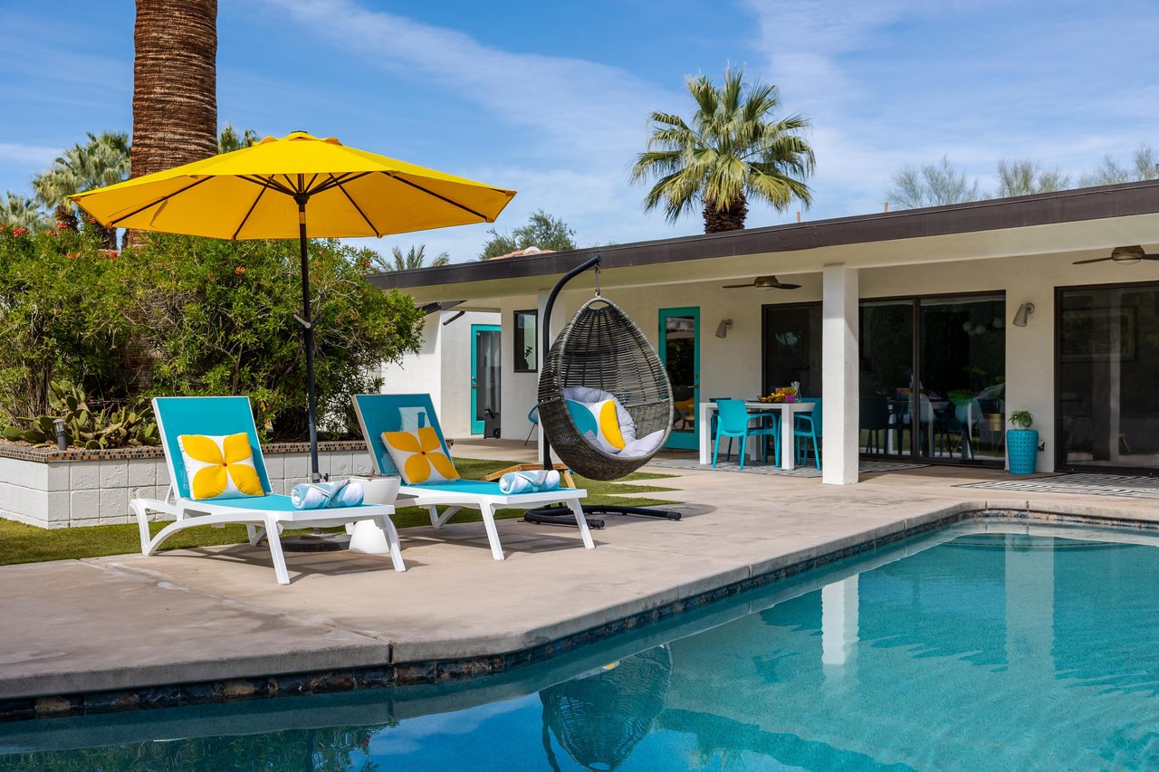 Ample lounge chairs await