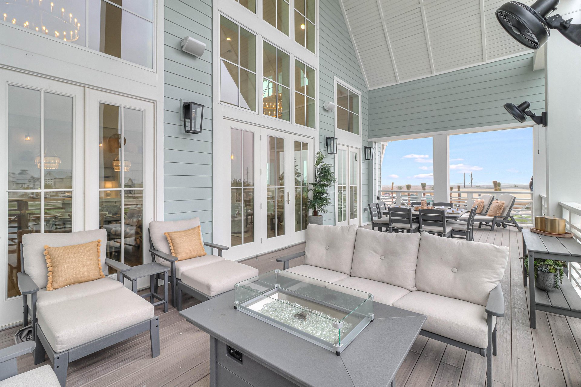 Fire Lounge on Lakeside Balcony, 2nd Floor