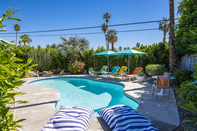 Enjoy some time floating in the pool