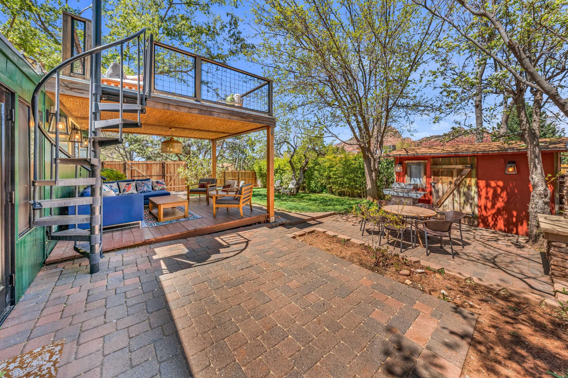 Outdoor Seating And Dining Area