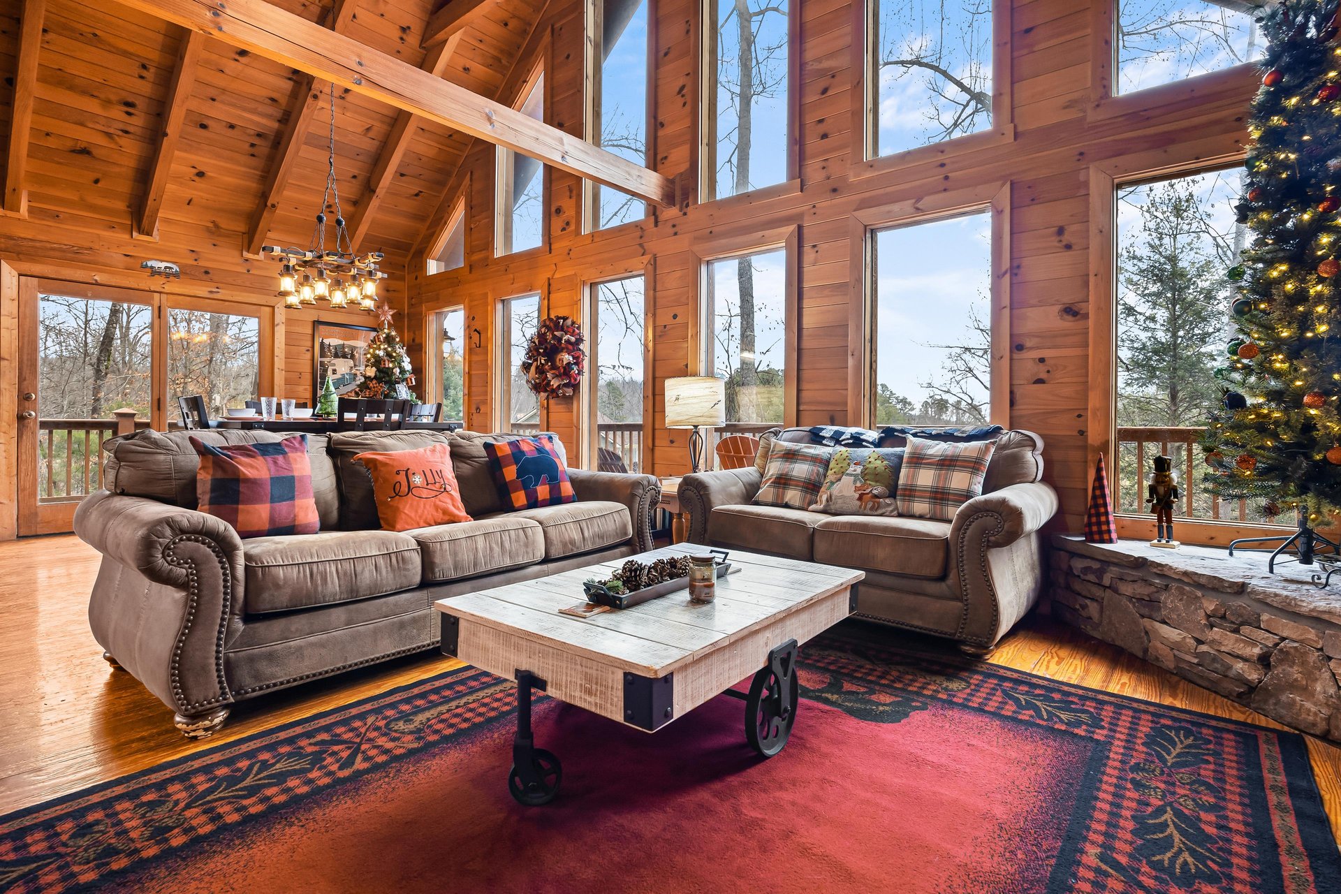 Living room with sleeper sofa