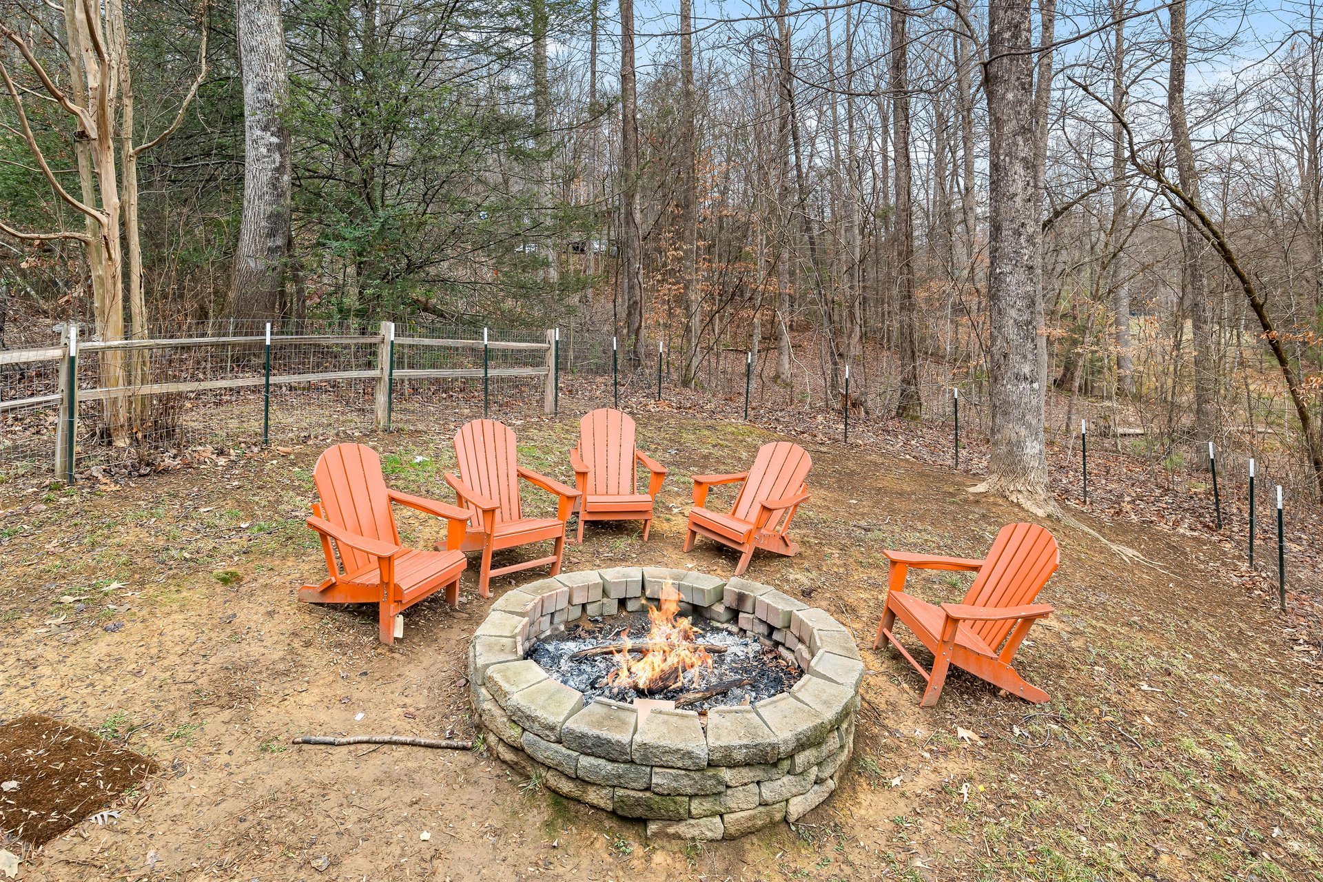 Firepit with seating
