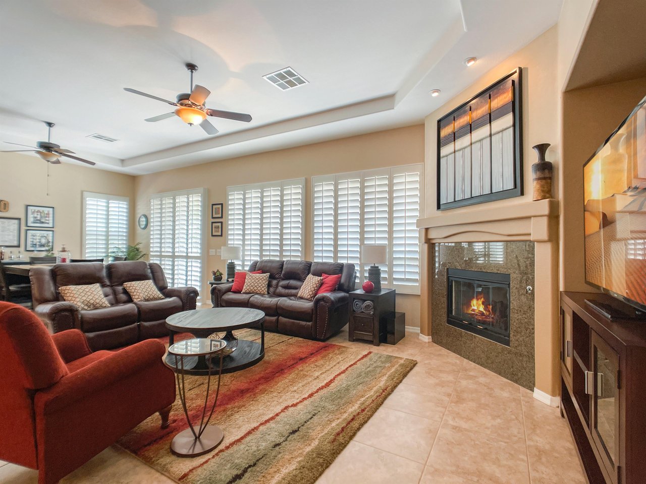 Living and dining area