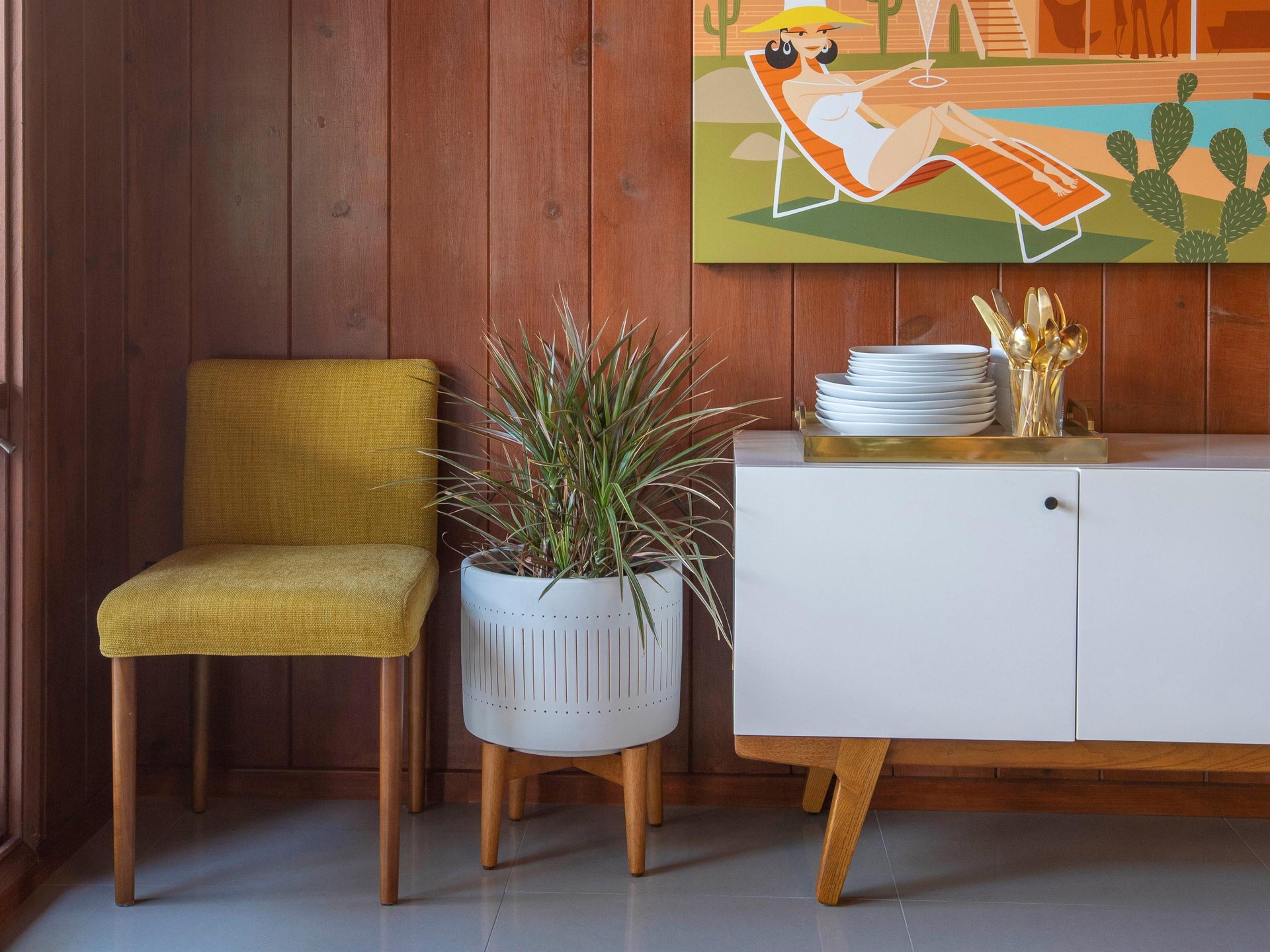 Gorgeous West Elm details  Palm Springs style