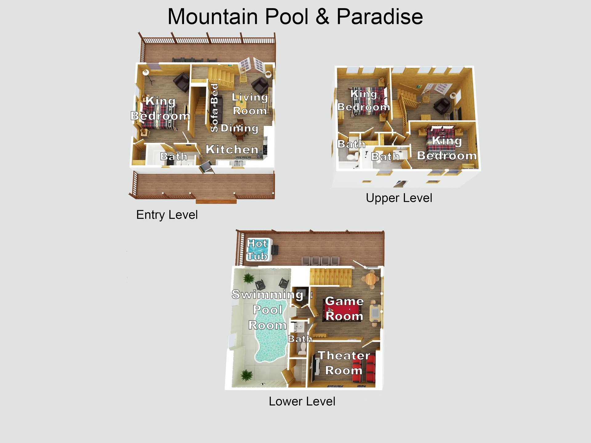 Mountain Pool  Paradise floor layout