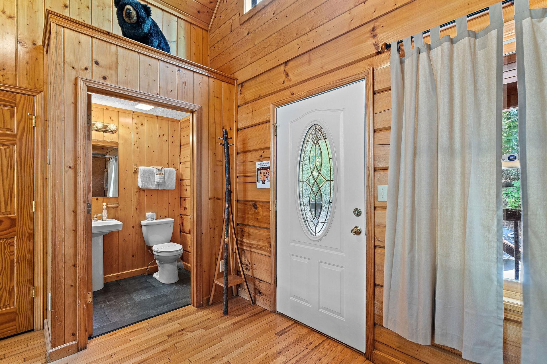 Half bath by front entrance