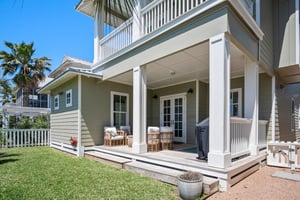 Back Patio with fenced yard
