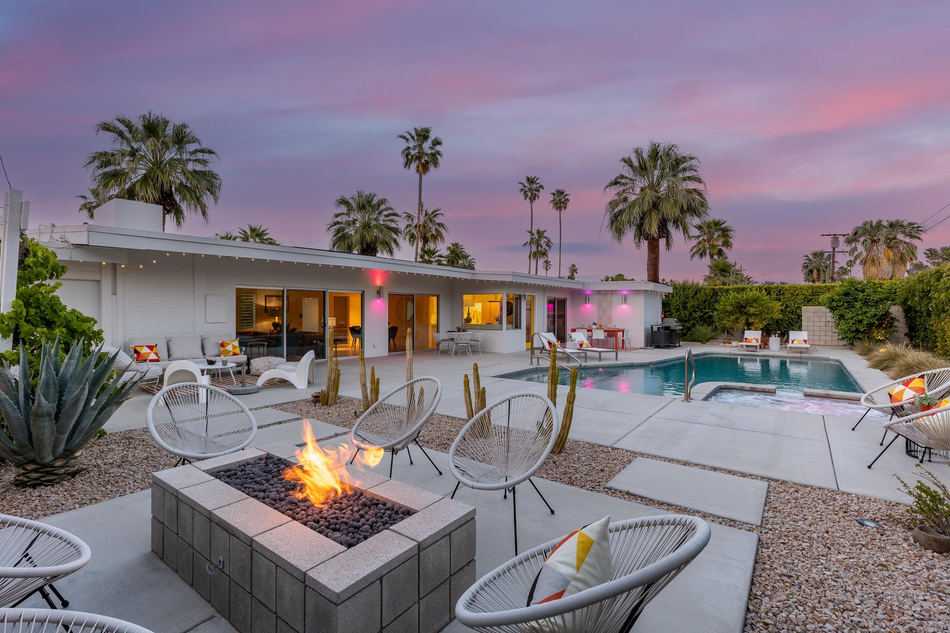 Spend your evenings around the firepit