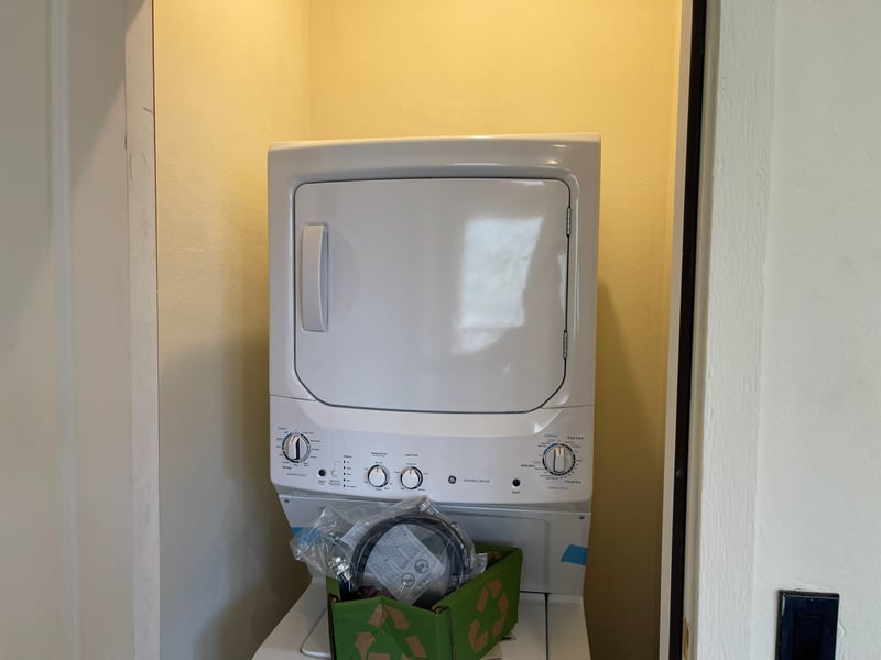 Your inunit washer and dryer makes it easy to pack light and keep fresh clothes throughout your stay.