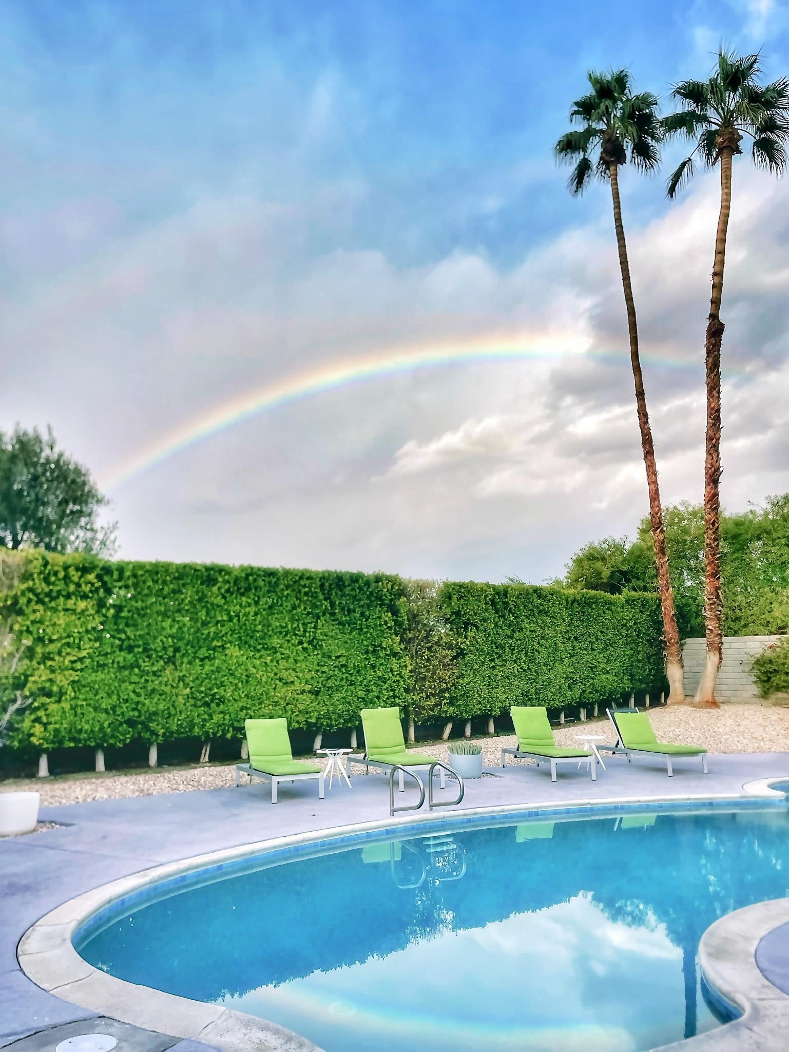 Rainbow over Lenas Hideaway