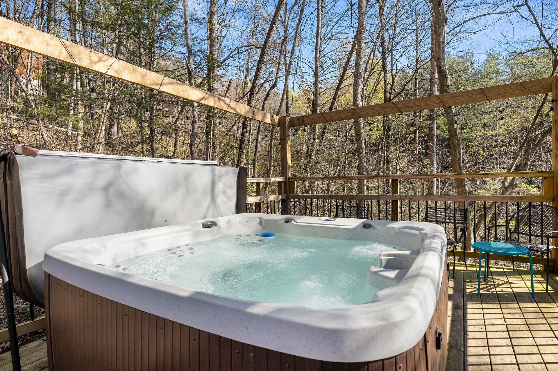 outdoor hot tub